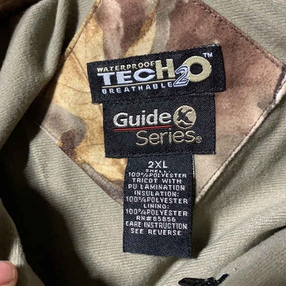 Men’s? REALTREE waterproof TecH2O breathable jacket Sz 2XL *see measurements - Picture 3 of 6